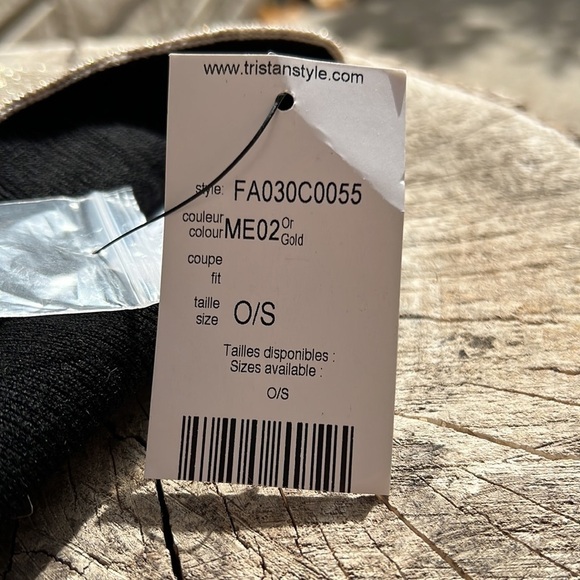 Tristan Metallic Gold Neck Warmer/Scarf - Picture 7 of 10